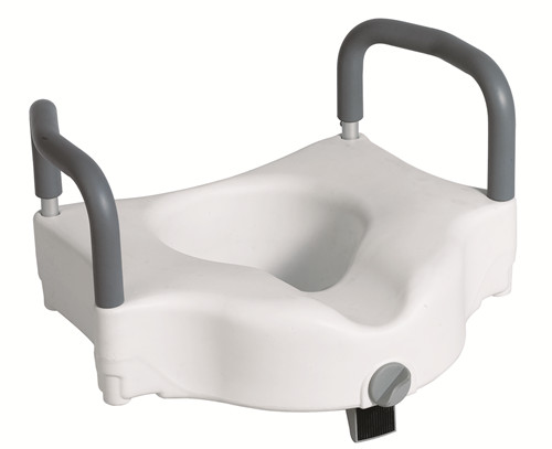 Raised Toilet Seats with Tool Free Removable Arms