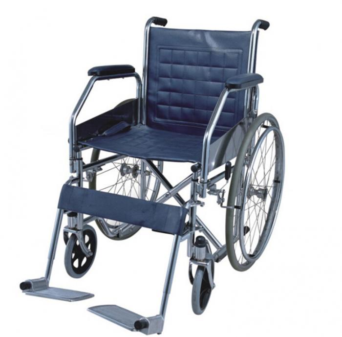 Single Axle European Style Chrome-Plated Wheelchairs