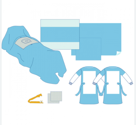 Caesarean section surgical packs