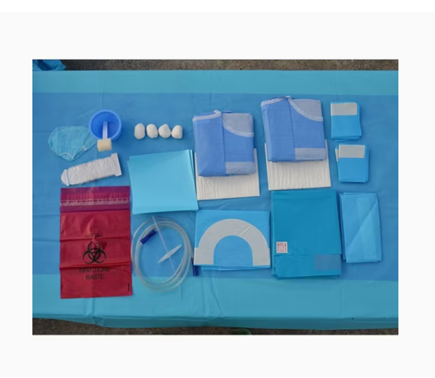 Paquetes quirúrgicos estériles para cesárea